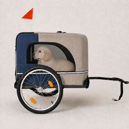 Adventure Ride folding dog bike trailer for safe and comfortable pet travel