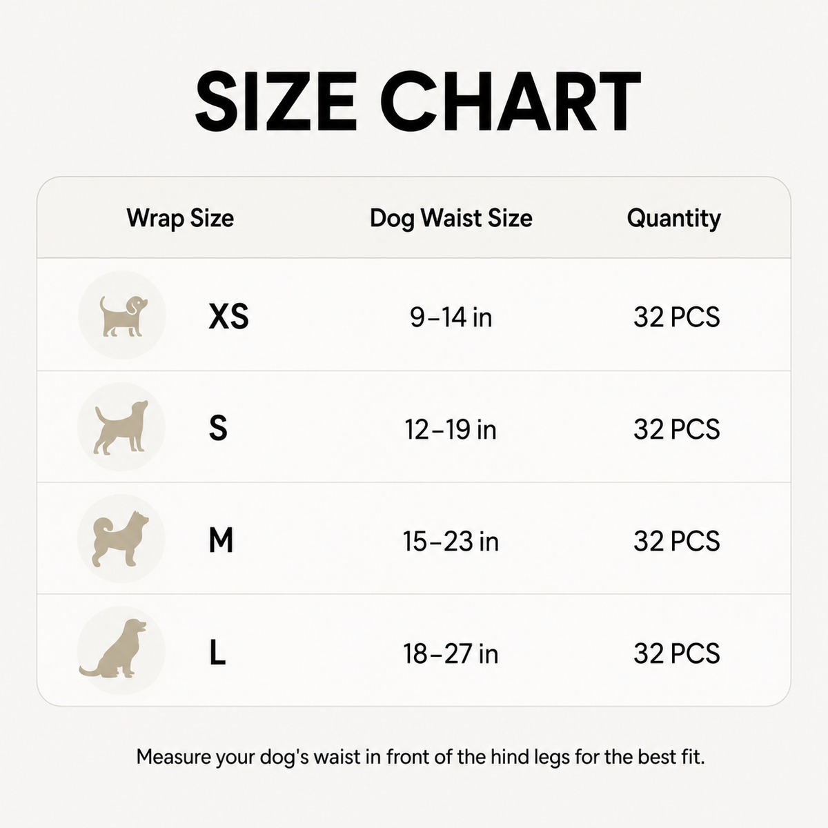 Comfort-Fit female dog diaper size guide for choosing the right fit