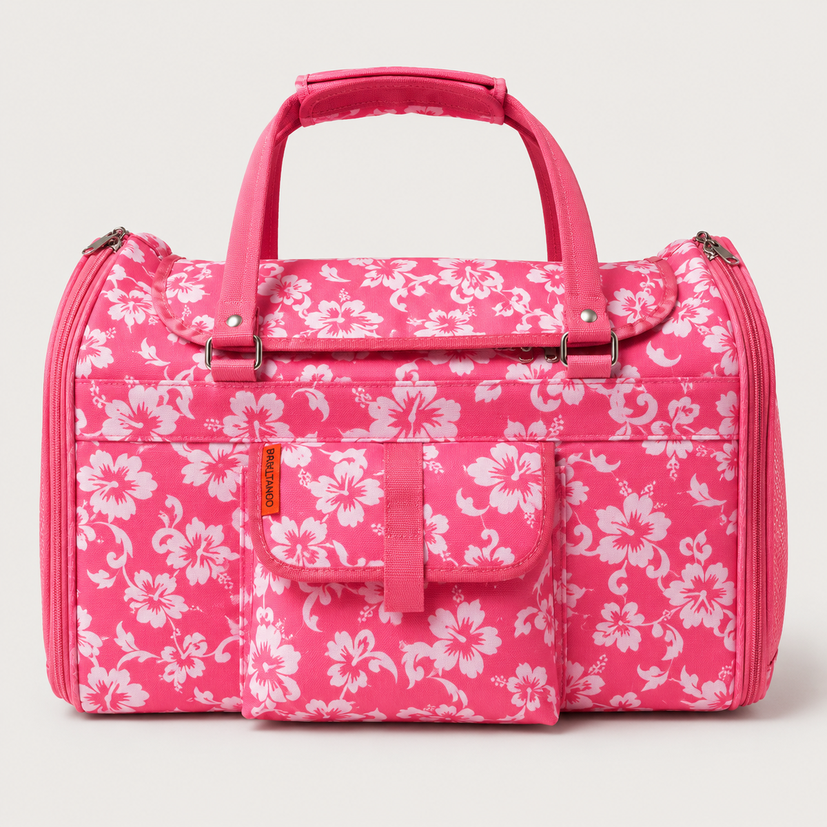 Pink coral soft pet carrier for small pets