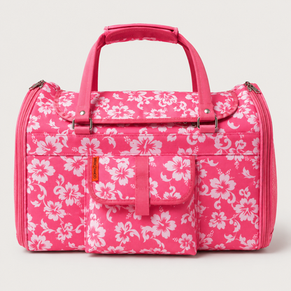 Pink coral soft pet carrier for small pets