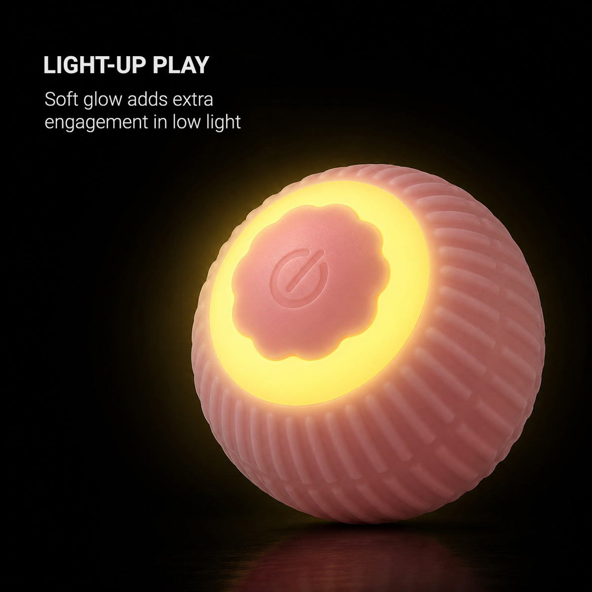 Smart Interactive Rolling Ball with colorful flashing light for engaging pet play