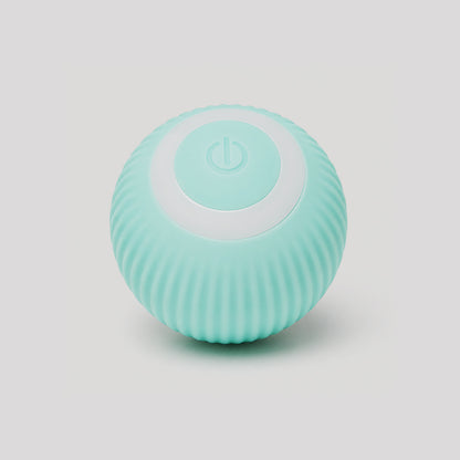 Green Smart Interactive Rolling Ball rechargeable pet toy with automatic movement