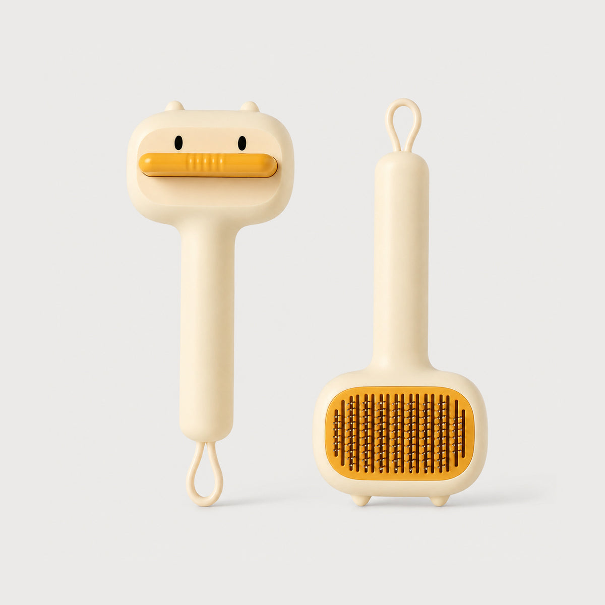 BearCare self-cleaning pet brush for dogs and cats