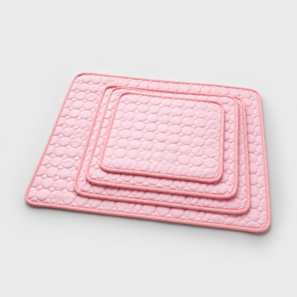 BreezeCool pink foldable pet cooling mat color option