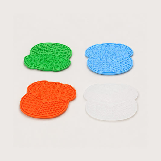 CalmLick suction lick mat for dogs and cats in four color options