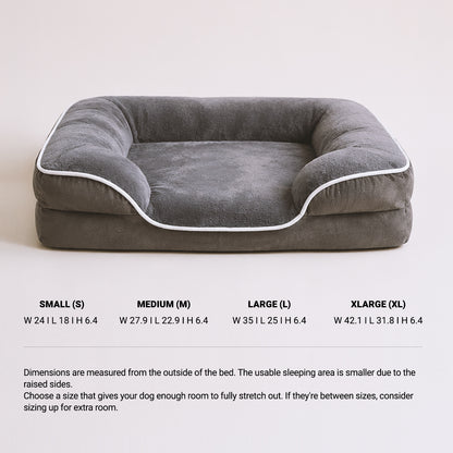 Cloud Support orthopedic dog bed size and dimensions guide