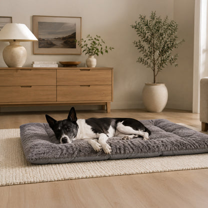 CloudNest cushioned dog mat detail for comfortable floor or crate resting