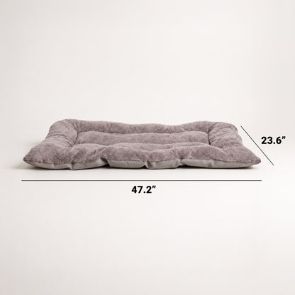 CloudNest plush dog mat size and specification guide in gray