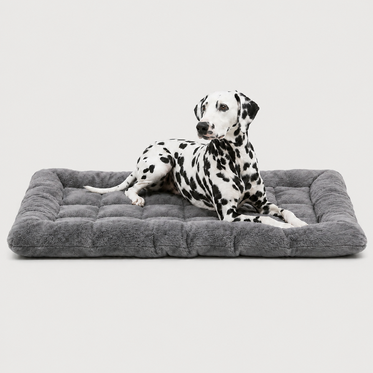 CloudNest plush gray dog mat with soft cushioned surface for everyday rest