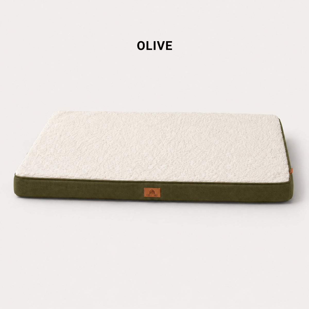 Olive CloudRest supportive dog mattress with soft cushioned surface for daily rest