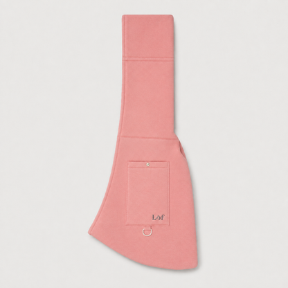 Pink neoprene pet sling carrier for small dogs and cats