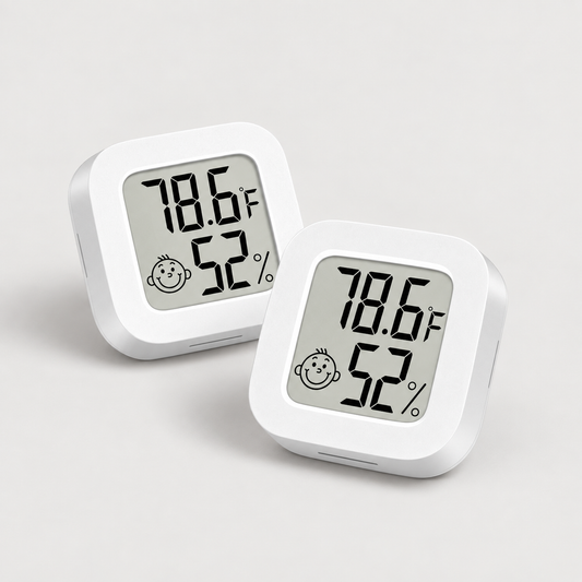 ComfortCheck mini thermometer hygrometer for senior dog resting areas