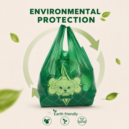 DailyWalk green dog waste bag environmental protection graphic