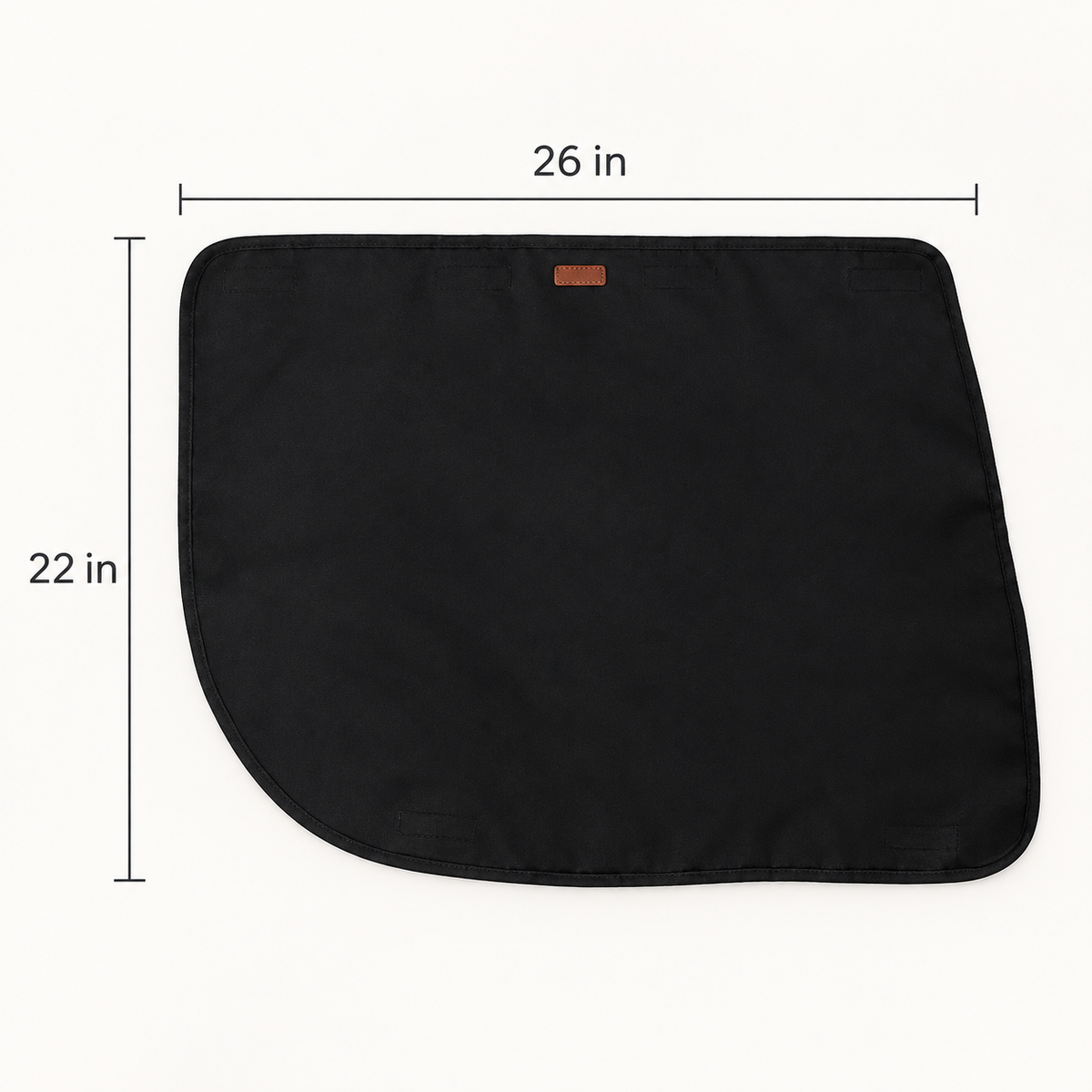 Black dog car door guard 2 pack for protective pet travel use