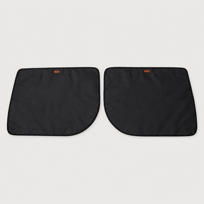 Dog car door guard color options in beige grey and black for pet travel