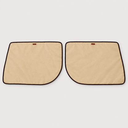 Grey dog car door guard 2 pack for paw-friendly vehicle door coverage