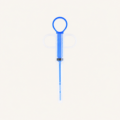 EasyDose blue oral feeding dispenser for dogs and cats