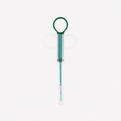 EasyDose green oral feeding dispenser for dogs and cats