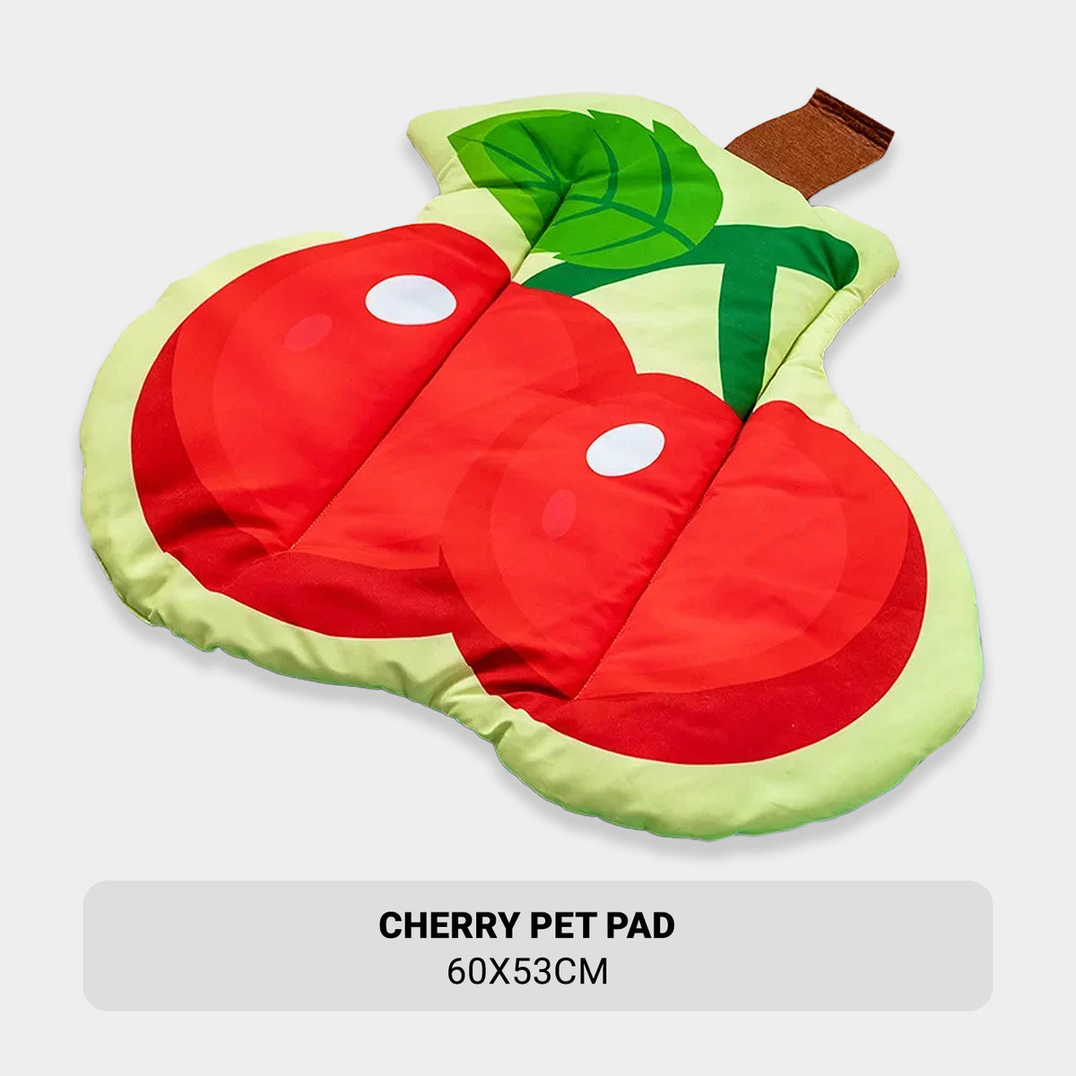 Fruity Nap pet mat in a cherry design for cats and small dogs