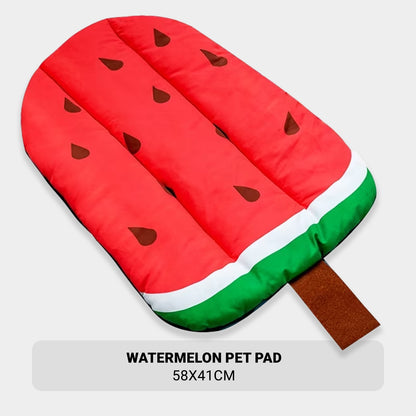 Fruity Nap pet mat in a watermelon design for cats and small dogs