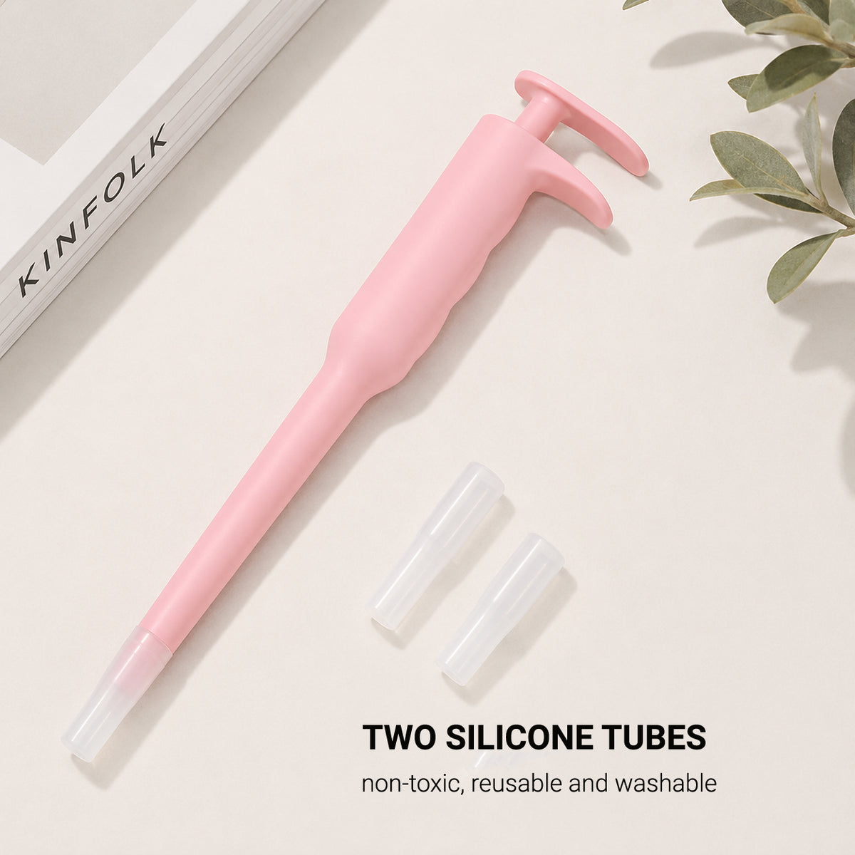 GentleDose pet pill dispenser in pink