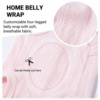 Cut-to-fit belly opening detail on the GentleGuard dog recovery suit