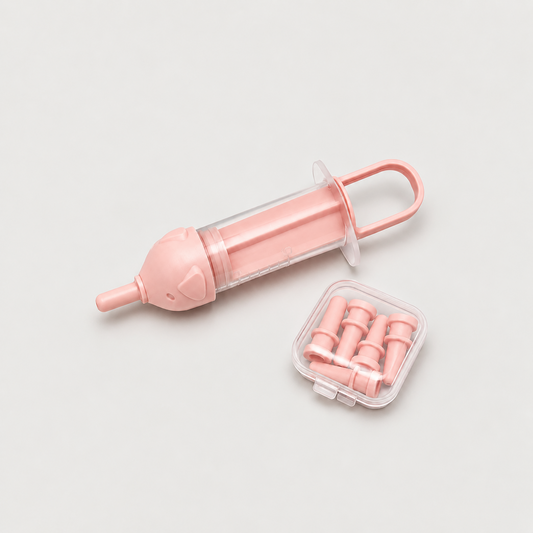 GentleSip senior dog hydration feeder in pink with replacement tips