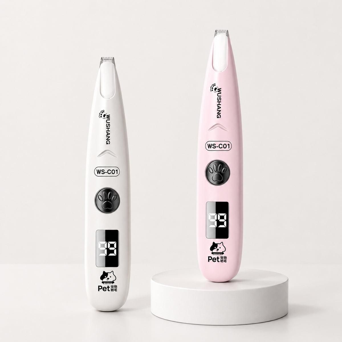 LED Precision Paw Trimmer for precise grooming around dog paws, face, and ears