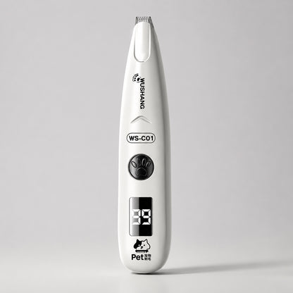 White LED Precision Paw Trimmer with compact cordless design for detailed pet grooming
