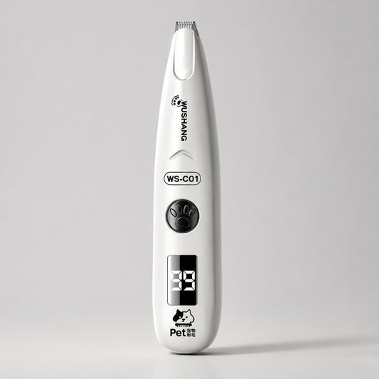 White LED Precision Paw Trimmer with compact cordless design for detailed pet grooming