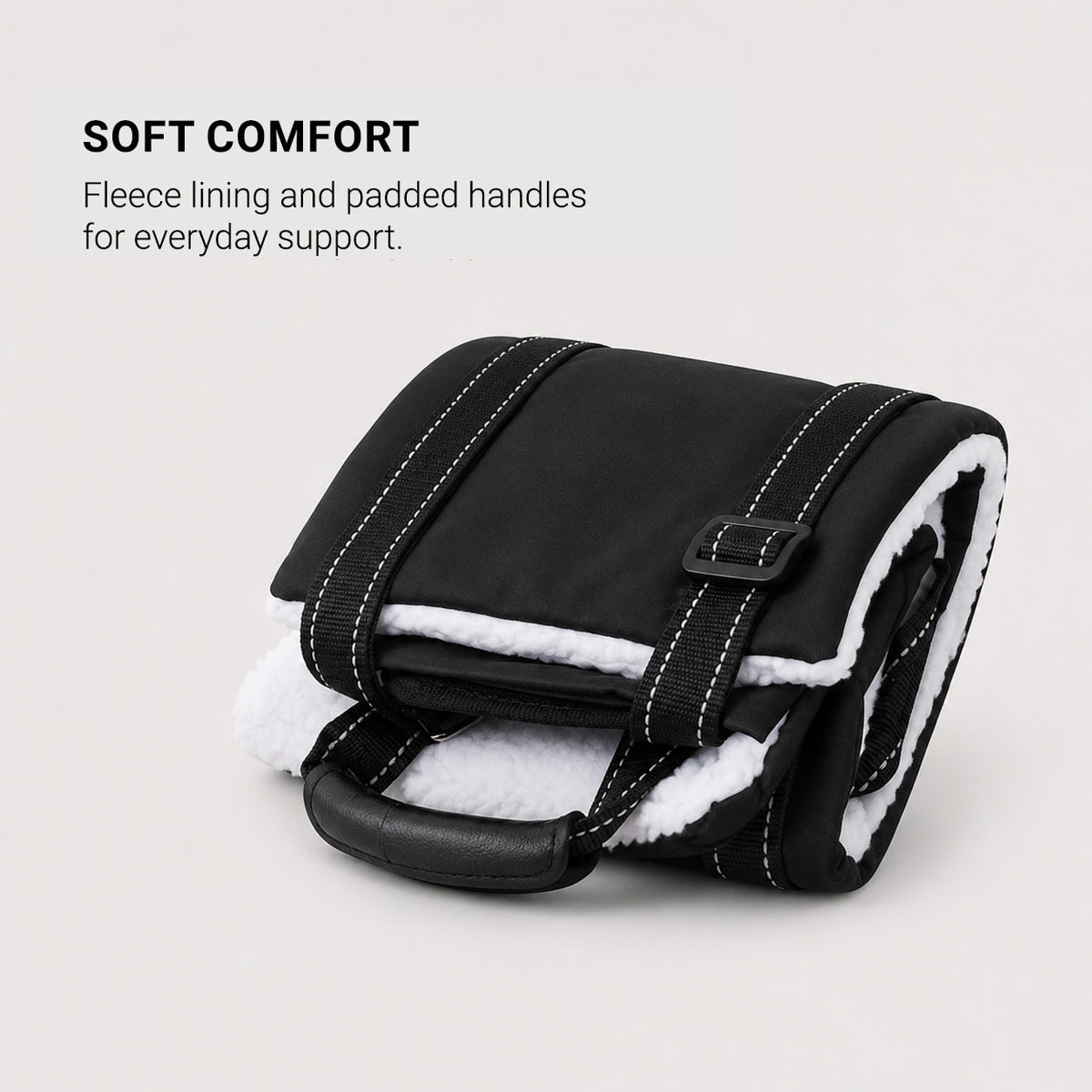 LiftEase soft fleece dog support sling for comfortable rear-body support