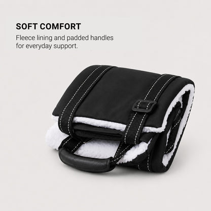 LiftEase soft fleece dog support sling for comfortable rear-body support