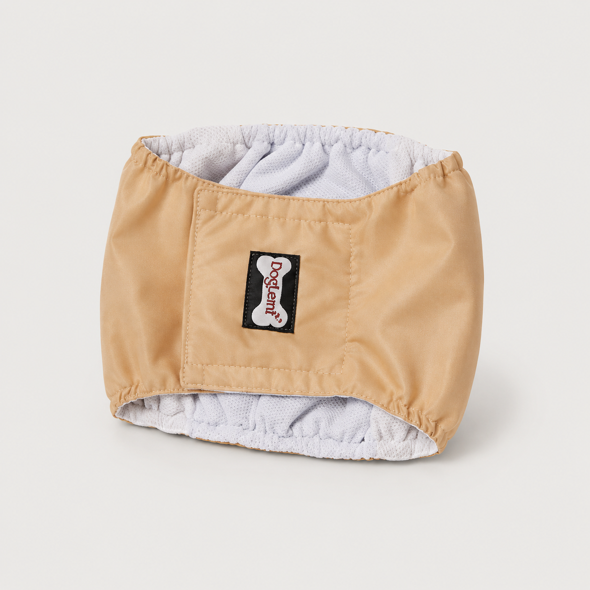 Male dog belly band size guide for measuring the waist