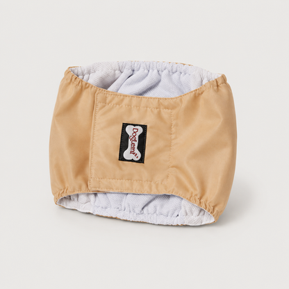 Male dog belly band size guide for measuring the waist