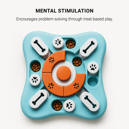 MindPlay dog puzzle designed for sniffing, pawing, and mental stimulation during treat play