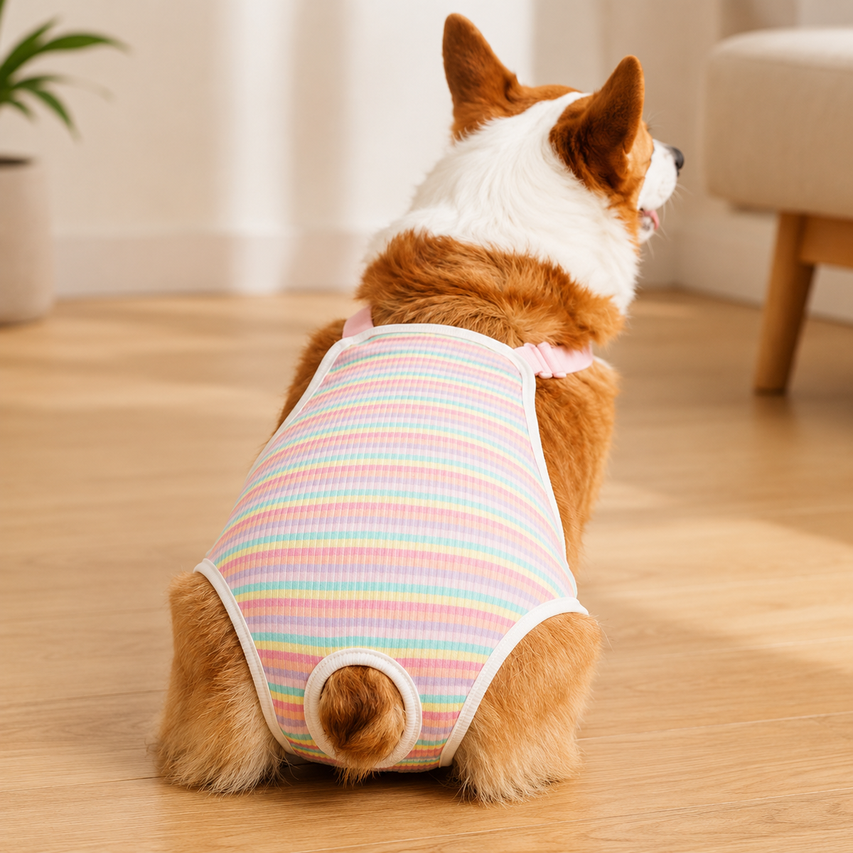 NightGuard protection pants designed to provide targeted coverage for female dogs