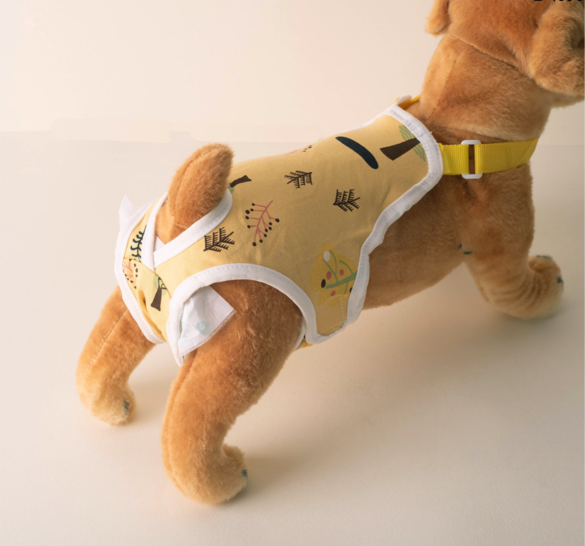 NightGuard washable dog protection pants product view with soft stretch fabric and straps