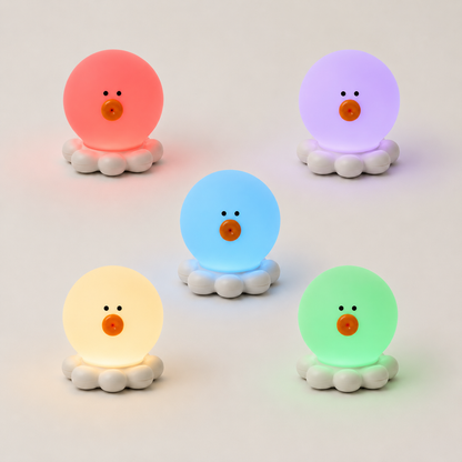 OctoGlow USB silicone night light detail view