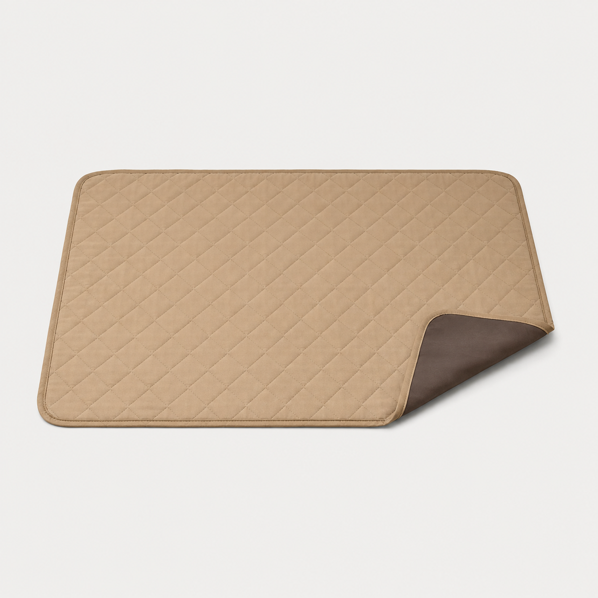 Khaki PawGuard washable waterproof dog pad for reusable pet accident and surface protection