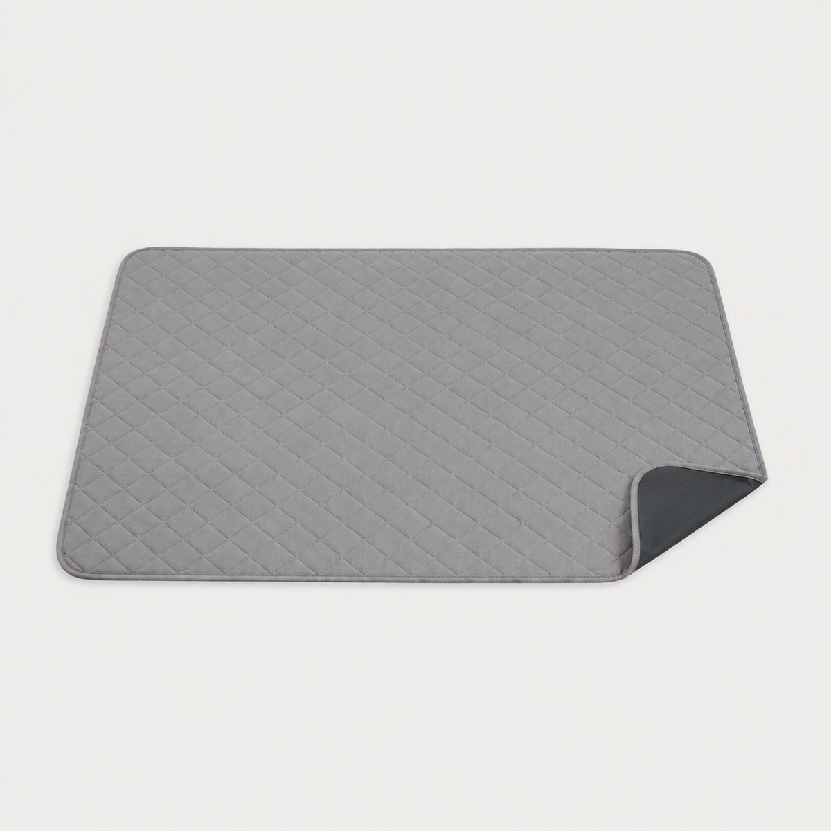 PawGuard washable waterproof dog pad in gray for reusable floor and furniture protection