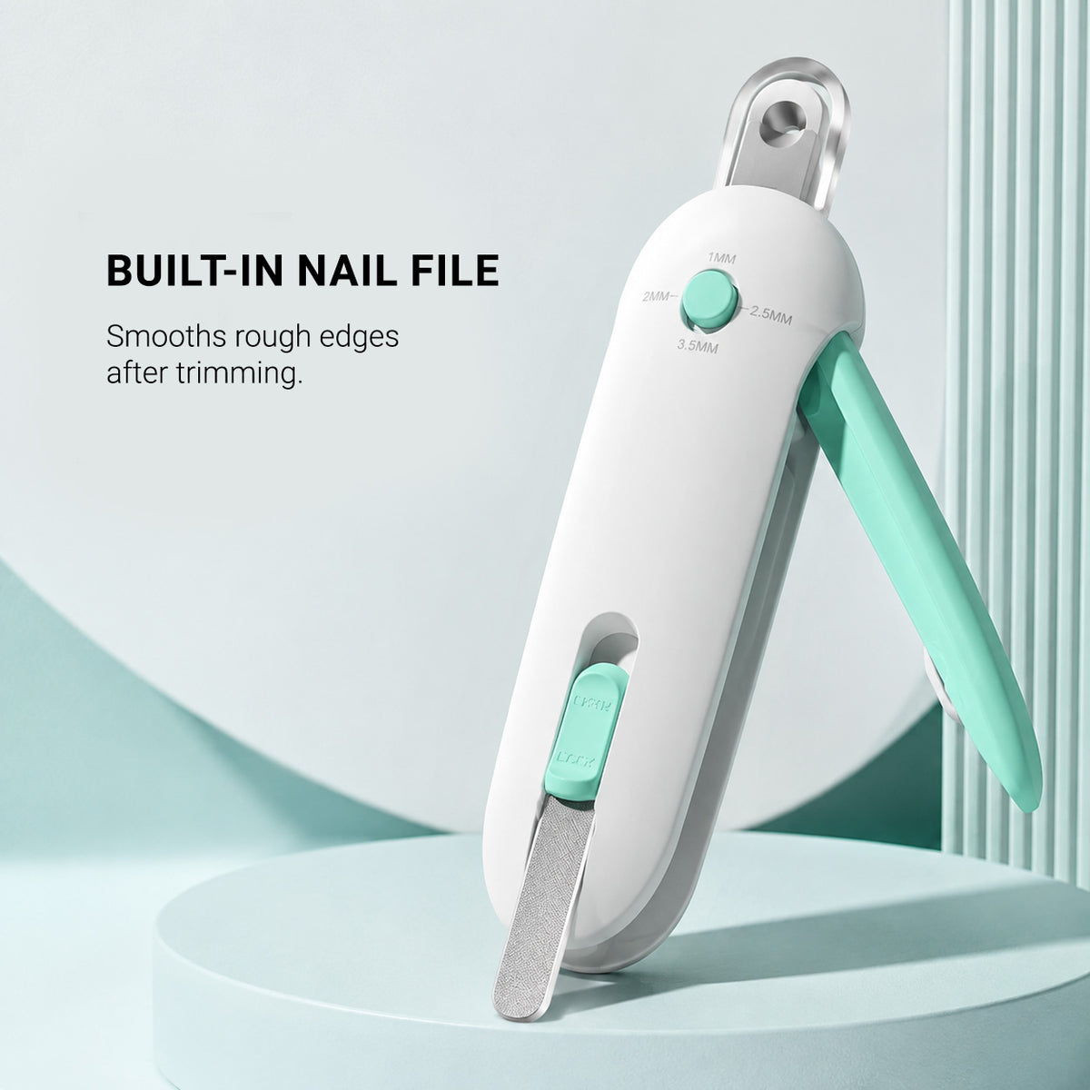 Compact PawTrim pet nail clipper designed for an easy steady grip during grooming