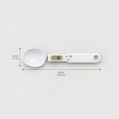 PortionPro digital pet food measuring spoon size details