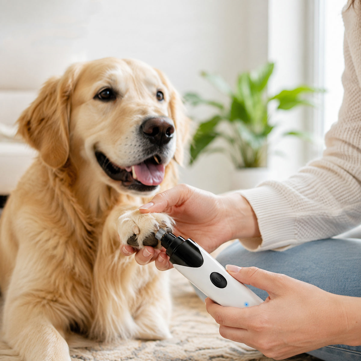 Low-noise rechargeable dog nail grinder for home grooming