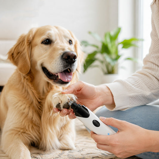Low-noise rechargeable dog nail grinder for home grooming