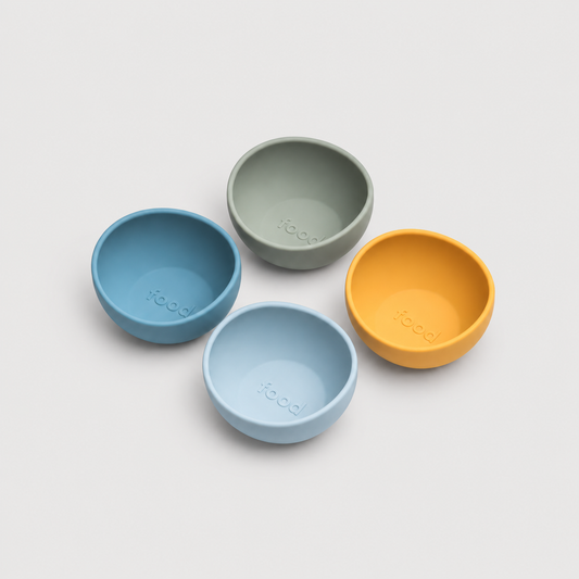 Soft matte silicone dog bowl for quiet food or water feeding