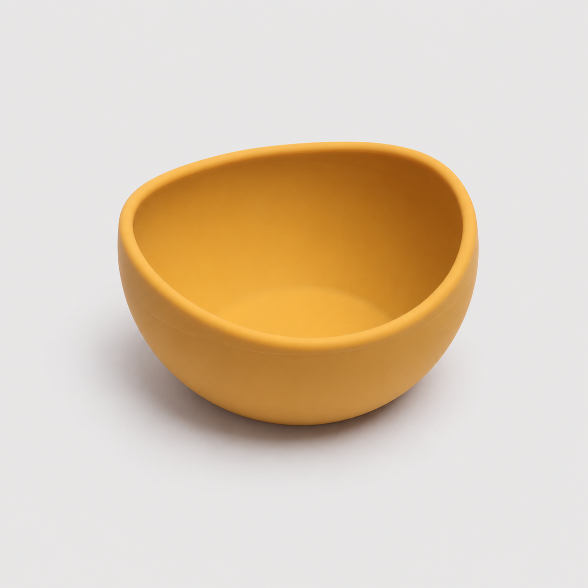 QuietMatte matte silicone dog bowl in Mustard Yellow for small and medium dogs