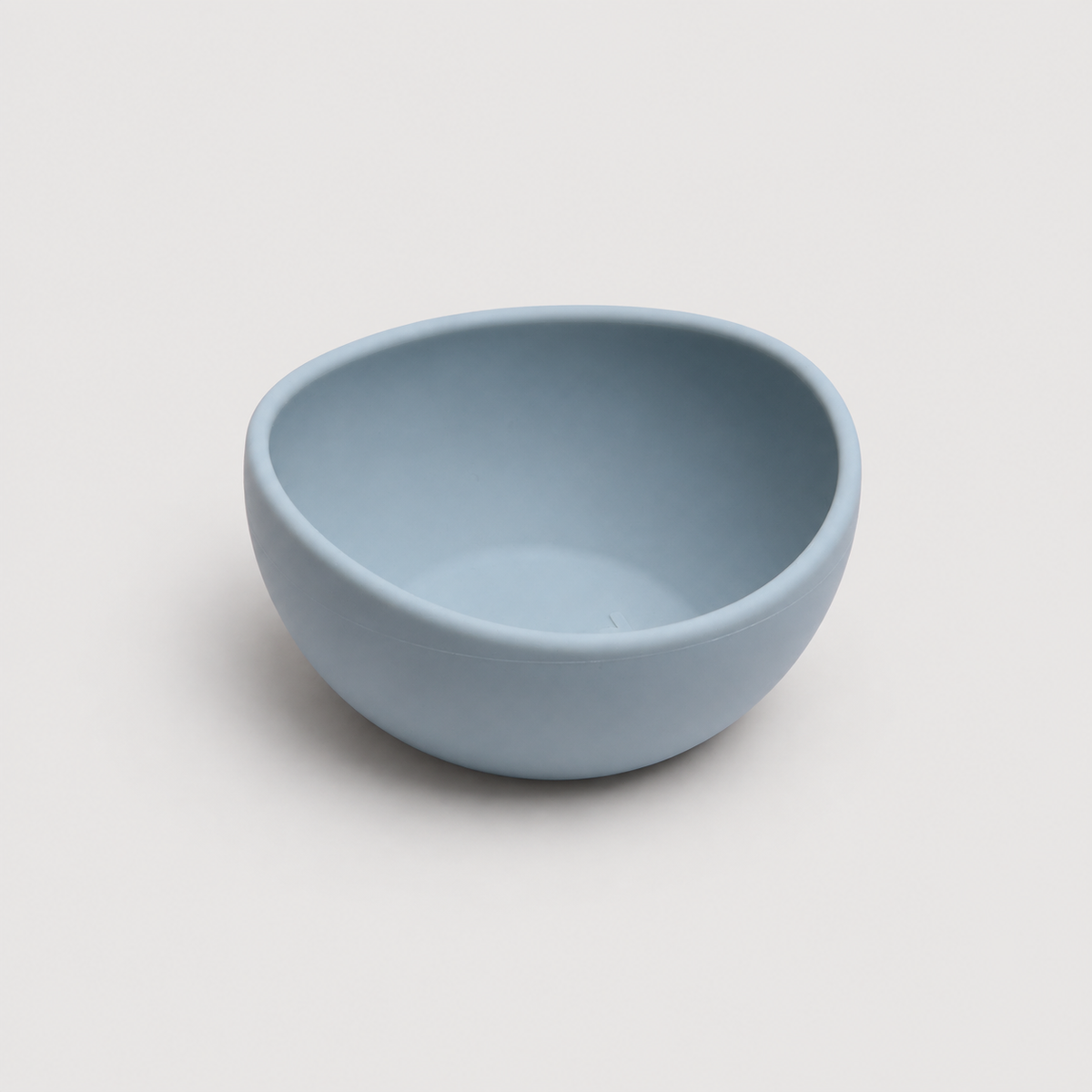 QuietMatte matte silicone dog bowl in Smoked Blue for small and medium dogs