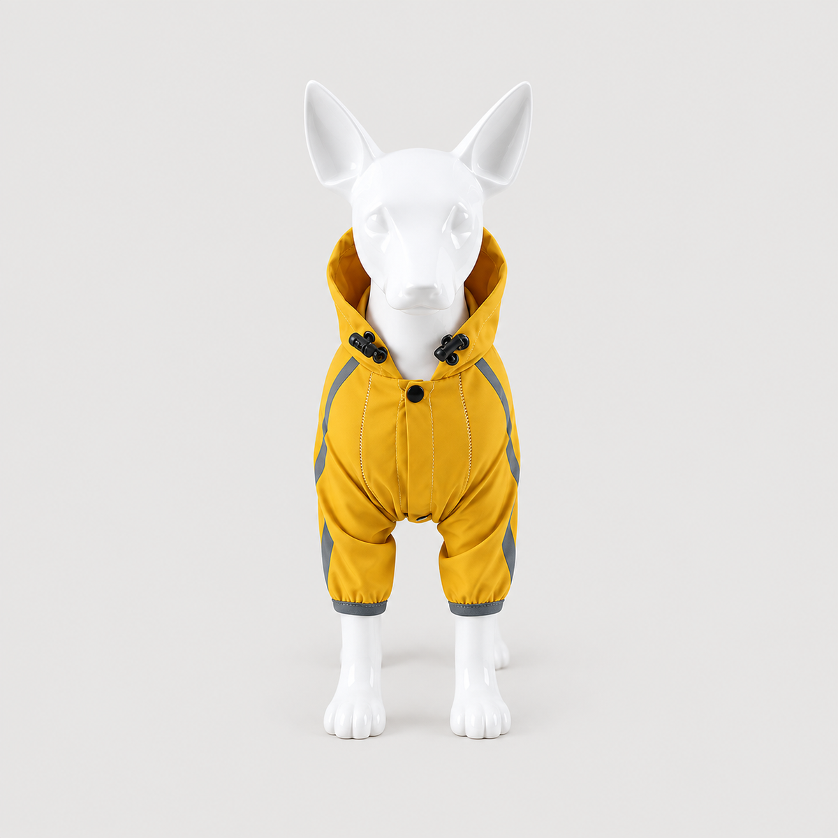 RainGuard reflective hooded dog raincoat feature overview