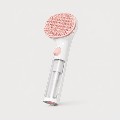 SoftMist 3-in-1 pet grooming brush with fine mist function for everyday dog and cat coat care