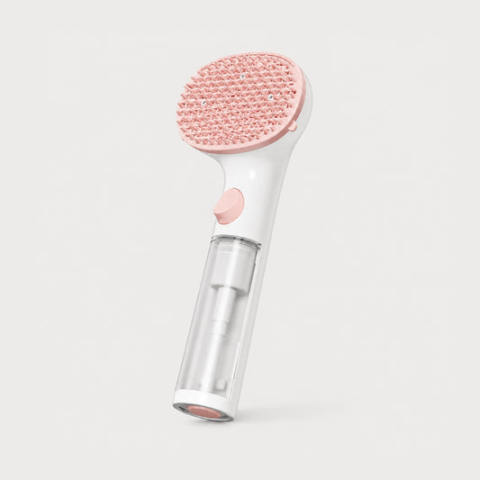 SoftMist 3-in-1 pet grooming brush with fine mist function for everyday dog and cat coat care